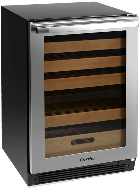 캐리어 DUAL 와인셀러 방문설치 44병, 실버메탈, CSMI-2T044GD