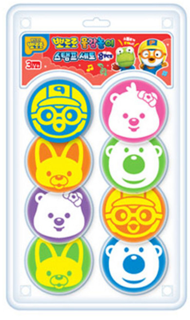 iWill Pororo 繪畫遊戲印章8件組, 混合色