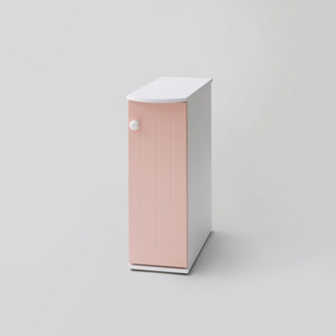 태영가구 정수기받침대 틈새장 250, 핑크