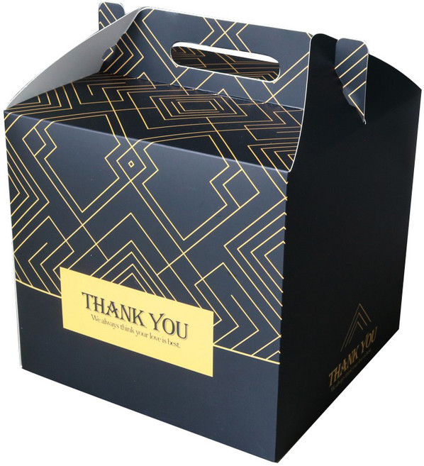 더줌커머스 골든 큐브 선물박스, 블랙 + 골드, 1개