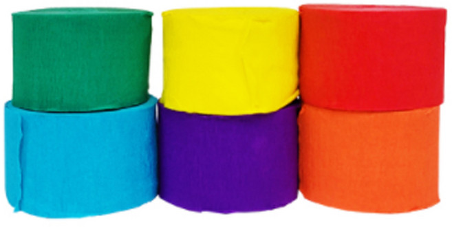 彩色派對彩帶組, 1套, 彩虹色