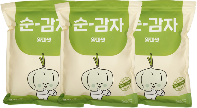 순 감자 양파맛, 150g, 3개