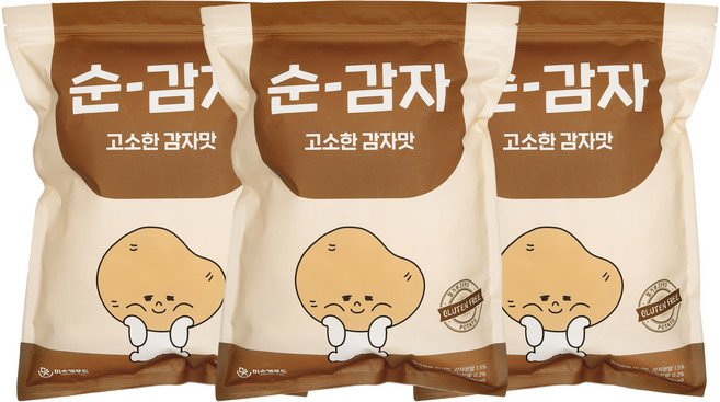 순 감자 고소한 감자맛, 150g, 3개