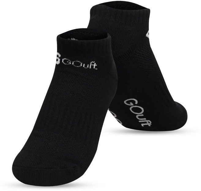 고프트 논슬립 골프 양말 단목 GGSS-BK, 블랙