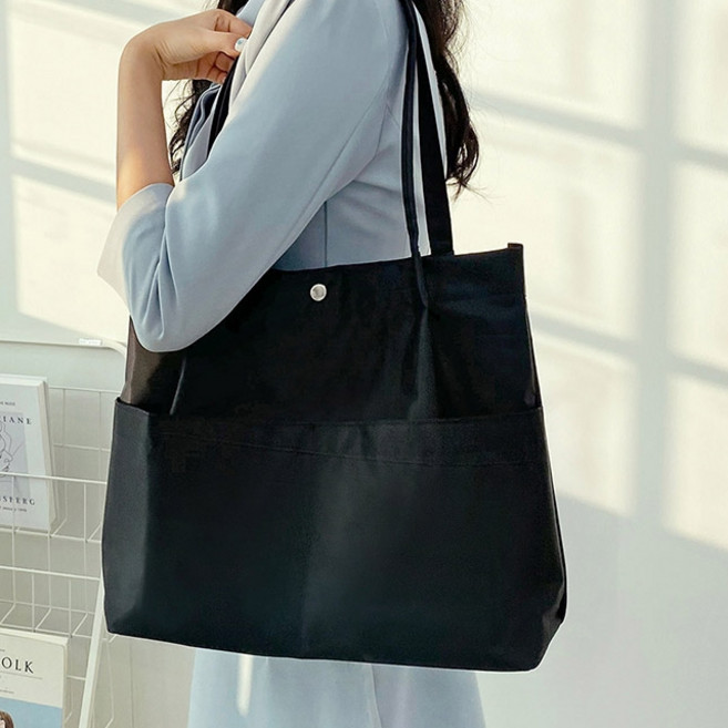 FROMHEAVEN S314 切爾尼輕量雙口袋肩背托特包 + 絲巾