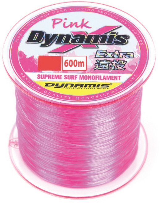 다이나미스 X 엑스트라 모노라인 낚싯줄, PINK, 1개