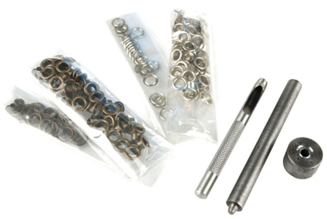 아일렛 기구 세트 100 4mm, 실버, 엔틱골드(150), 1세트