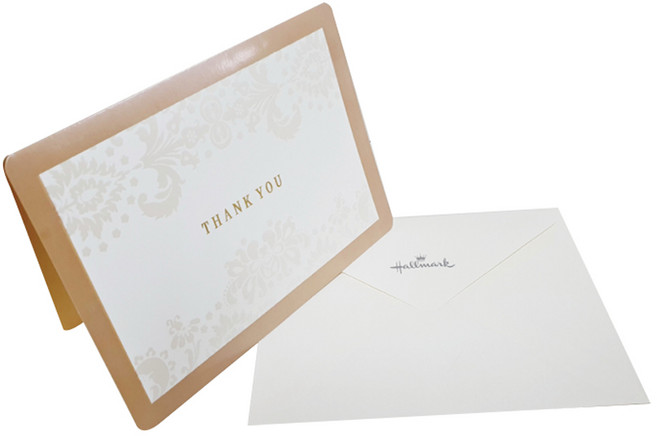 홀마크 감사카드 + 봉투, KED3022, 4세트