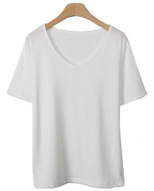 린다샵 여성용 스토우 베이직 라운드 티셔츠 T6482K13