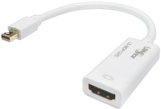 Mini Display Port 1.4 to HDMI 2.0 컨버터 0.2m, LS-MDP12HD, 1개