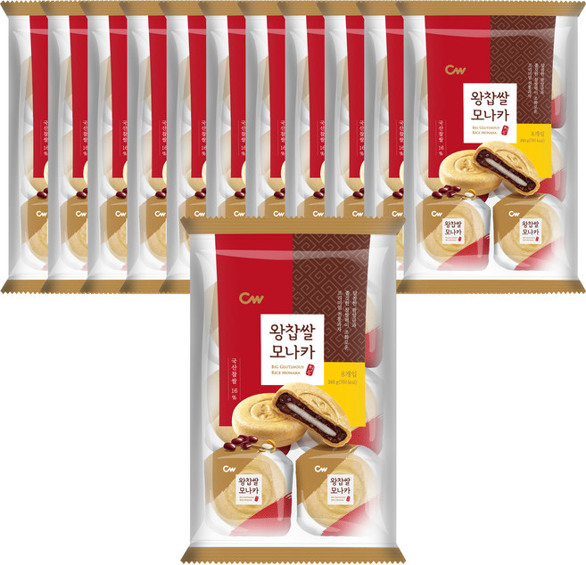청우식품 왕찹쌀모나카, 240g, 12개
