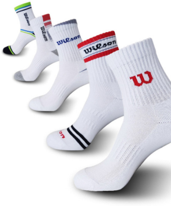 Wilson 男士運動襪, 1套, 白色