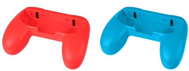 호후 닌텐도 스위치 조이콘 컨트롤러 그립 세트, 네온레드 + 네온블루, 1세트