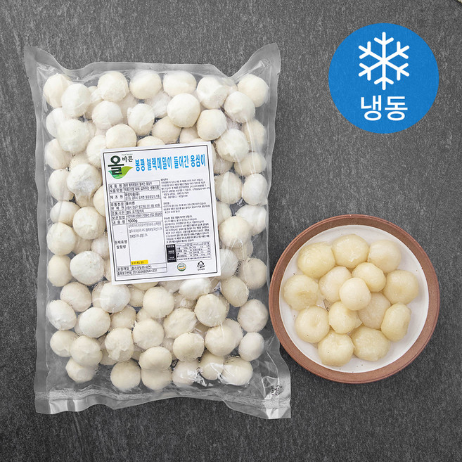 올바른 봉평 블랙메밀이 들어간 옹심이 (냉동), 25g, 40개입, 1개