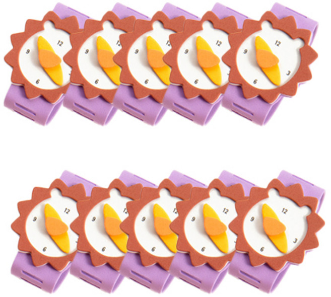 민화샵 EVA 손목시계 만들기재료, 사자(UDPEV0034), 10개