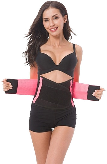 허리 보호 코르셋 헬스 벨트 CR01, 1개, 핑크