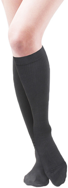 렉스타 의료용 압박스타킹 무릎형 양말재질 그레이 100, 1개