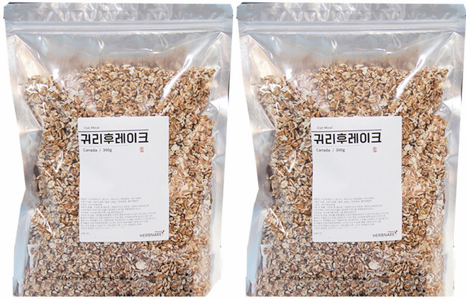 허브나래 귀리 후레이크, 300g, 2개