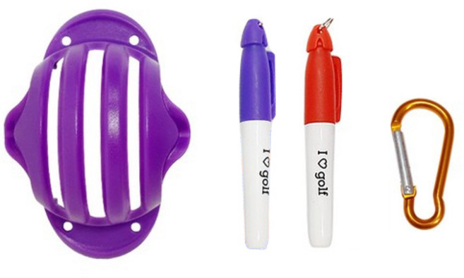 골프 퍼팅라인 볼라이너 4종 세트, 바이올렛, 1세트