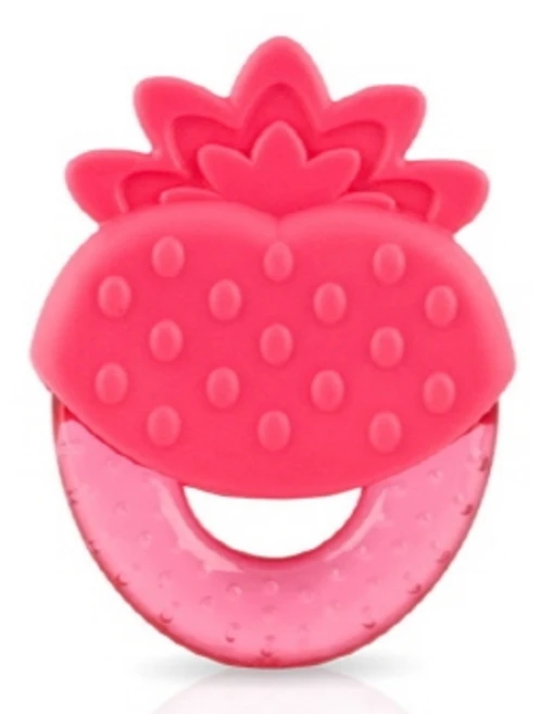 누비 아이스겔 과일 치발기, 단품, 딸기, 1개 - 쿠팡