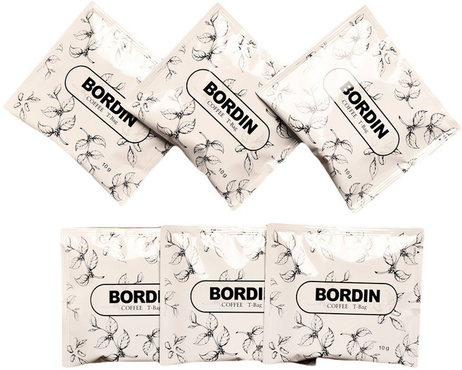 보르딘 따뜻한 커피티백 프리미엄 에디오피아 예가체프, 10g, 6개입, 1개