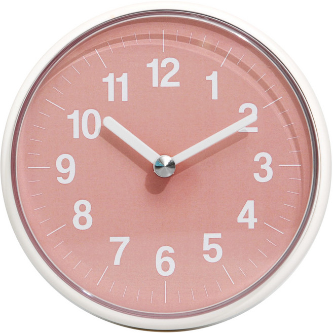 써드라이프 방수 욕실시계, 모던핑크