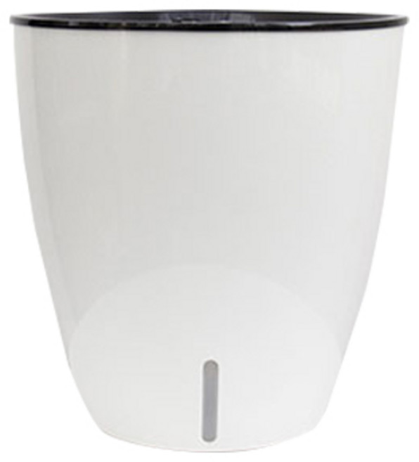 로하스리빙 자동급수 대형화분 시리즈 대원형 H03, 화이트, 1개