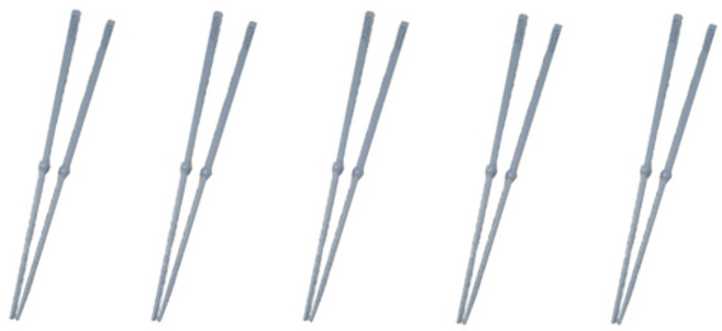 볼스틱 바첸 젓가락 5벌 세트, 그레이