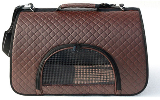 나눔펫 심플 퀼팅 이동장, 브라운