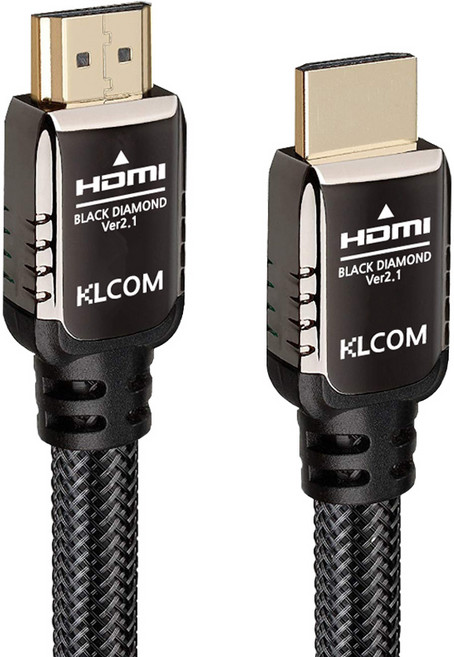 케이엘컴 8K UHD HDMI to HDMI BLACK DIAMOND V2.1 모니터케이블, 1개, 0.3m