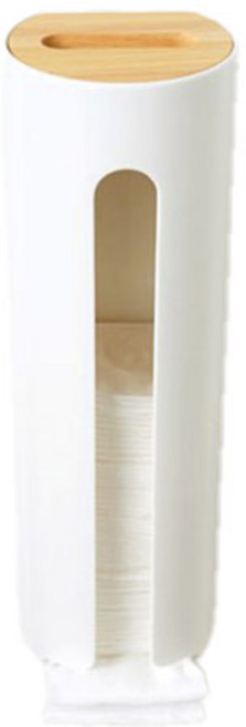 화장솜 월 스탠드 보관함, 화이트, 1개