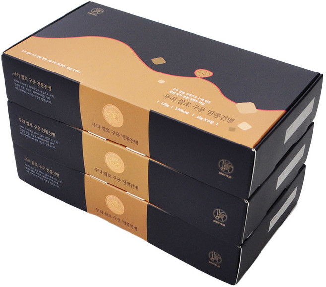 우리쌀로 구운 땅콩전병 16g x 8p, 128g, 3개