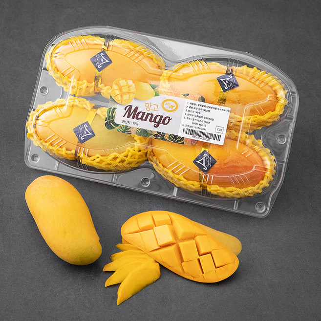 더달 알록달록 태국산 마하차녹망고, 1.12kg, 1개