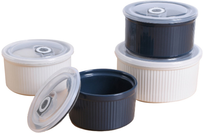 로얄버렐 데일리 푸드컨테이너 8p + 밀폐용기 4p + 전용뚜껑 4p, 1세트, 밀폐용기 420ml + 600ml x 2p + 930ml