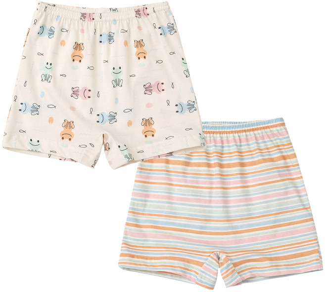 위드오가닉 아동용 사각팬티 2종 세트 개구리