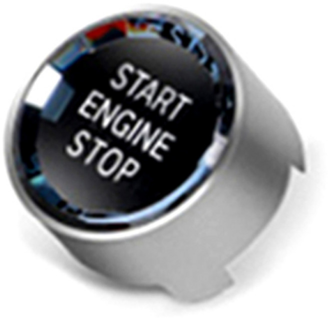 벤비아믹스 BMW FG바디용 크리스탈 스타트 버튼 00396, 실버, 1개