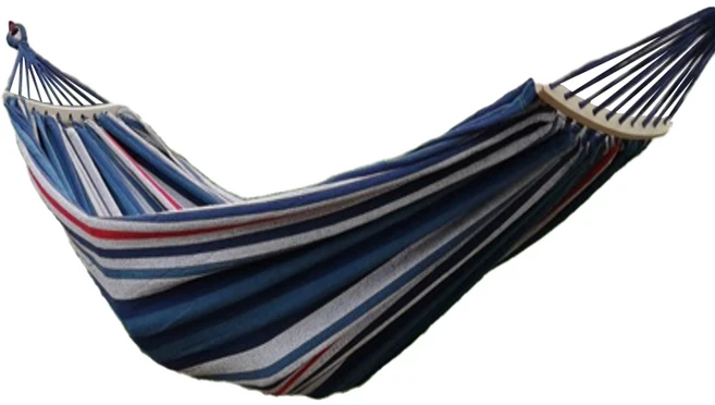 탑시가 TCR 아웃도어 해먹 스틱형, 블루 앤 화이트 - 쿠팡