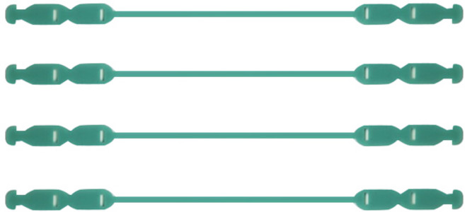 실리콘 마스크 스트랩, 에머랄드, 4개