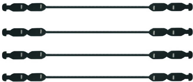 실리콘 마스크 스트랩, 진녹색, 4개