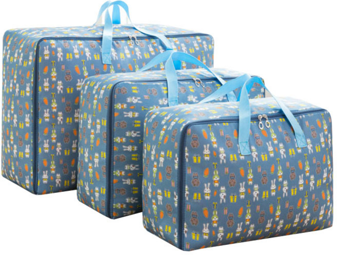 리빙창고 방수 이불정리함 토끼 특대형 + 대형 + 중형, 혼합색상, 1세트