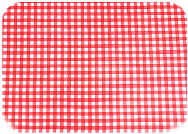 더해피 방수 시트 라운드 체크 레드, 1개