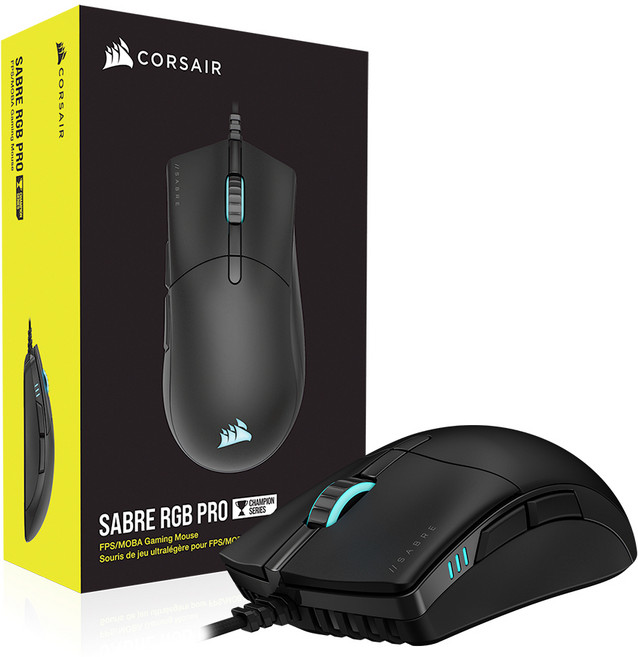 커세어 SABRE RGB PRO 게이밍 마우스, RGP0082, 블랙