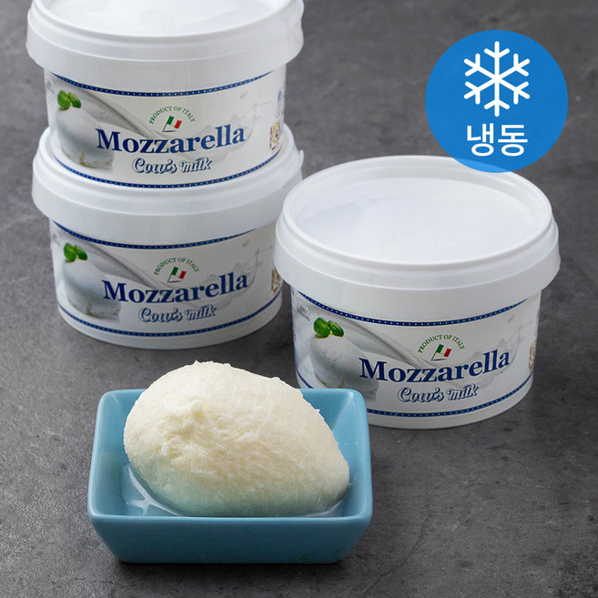 유로포멜라 모짜렐라 카우 치즈 (냉동), 100g, 3개입, 1개