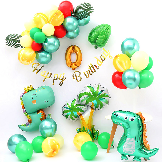 익살 공룡 풍선 세트 0, 혼합색상(0), 1세트