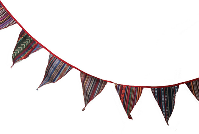 케이트가든 캠핑 차박 삼각 가랜드 장식, 마추픽추, 1개