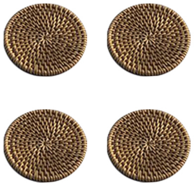 등나무 라탄 코스터, 4개