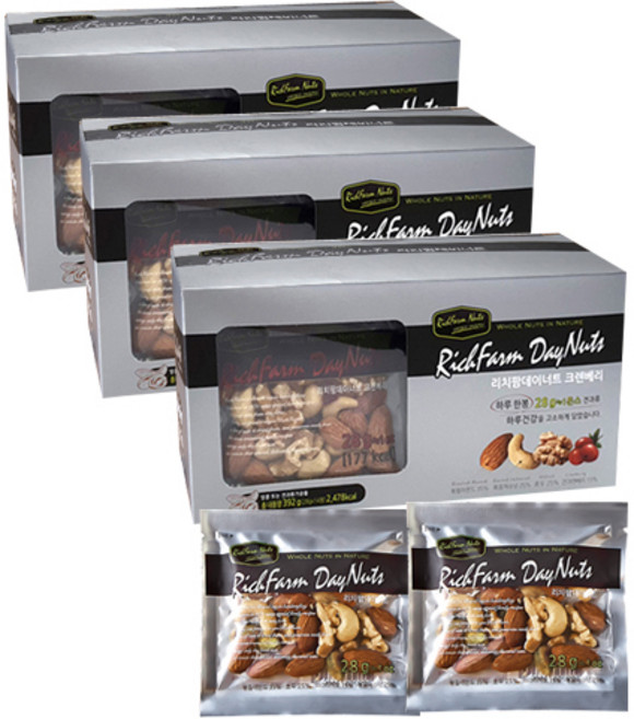 RichFarm Nuts 蔓越莓堅果, 28g, 42包