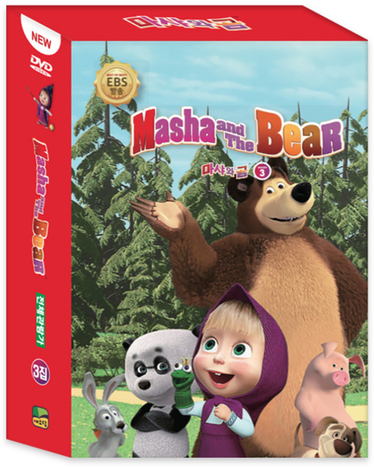 瑪莎與熊 幼兒英語DVD 第三輯 英文原版套組, 10CD