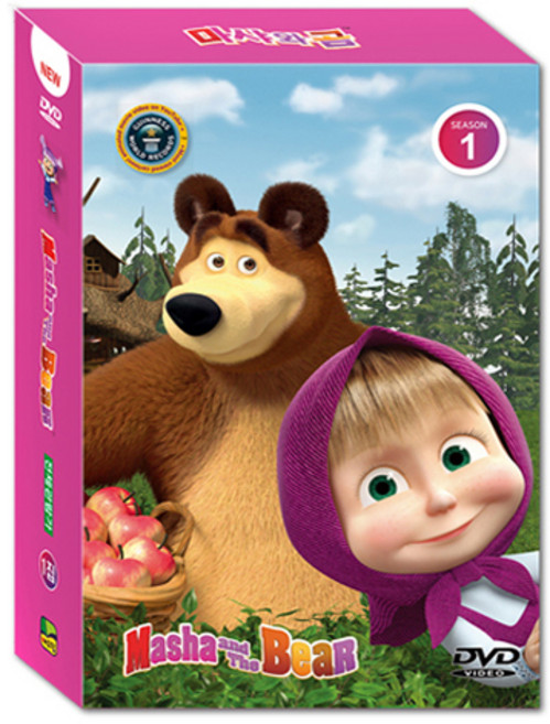 原版兒童英文版瑪莎與熊第1季DVD套組, 5DVD + 5CD