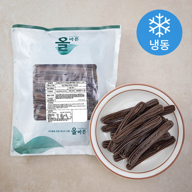 오레오쿠키 우리밀 블랙까몬 츄러스 스틱 (냉동), 25g, 40개입, 1개